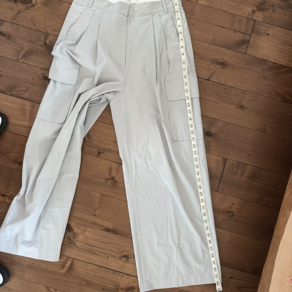 Tibi Crispy Nylon Stella Pleated Cargo Pants - Picture 16 of 16